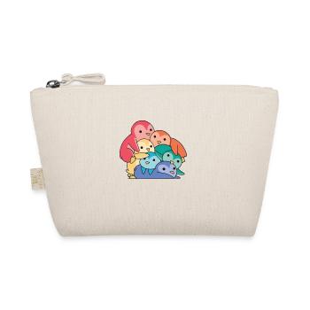 Rainbow Flag Gay Pride LGBTQ Pinguin süßer Pinguin - Bio-Täschchen - Natur - Vorne