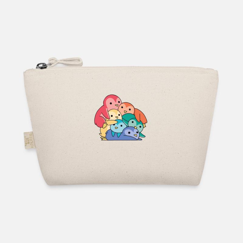 Drapeau arc-en-ciel Gay Pride PINGOUIN LGBTQ Pingouin mignon Trousse biologique