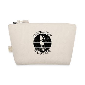 Surf femme Happy Life Wellenreiten Surfen Surfer - Trousse biologique - nature - Devant
