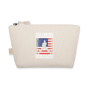Drapeau américain cool USA Taekwondo Tae Kwon - Trousse biologique - nature - Devant