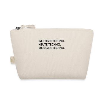 Techno Spruch - Bio-Täschchen - Natur - Vorne