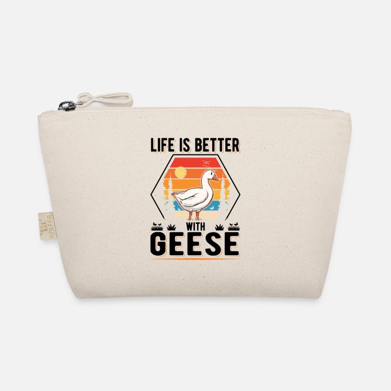 Life is better with Geese Gänse Gans Bio-Täschchen