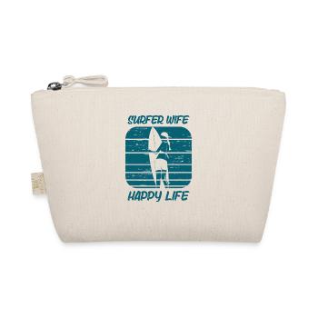 Surf femme Happy Life Wellenreiten Surfen Surfer - Trousse biologique - nature - Devant