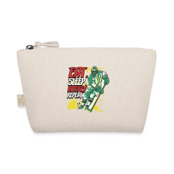 Eat Sleep Hockey Repeat Eishockey - Bio-Täschchen - Natur - Vorne