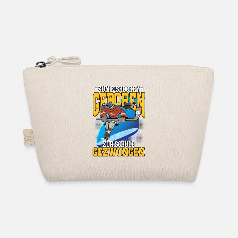 Zum Eishockey geboren Eishockey Bio-Täschchen