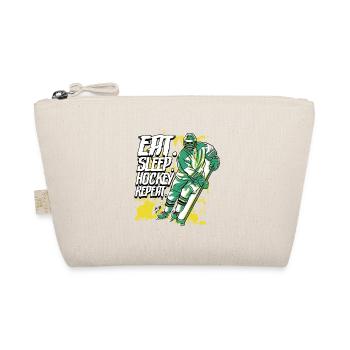 Eat Sleep Hockey Repeat Eishockey - Bio-Täschchen - Natur - Vorne
