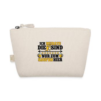 Ich heirate die sind nur zum saufen hier Männer - Bio-Täschchen - Natur - Vorne