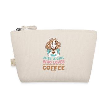 Just A Girl Who Loves Coffee - Bio-Täschchen - Natur - Vorne
