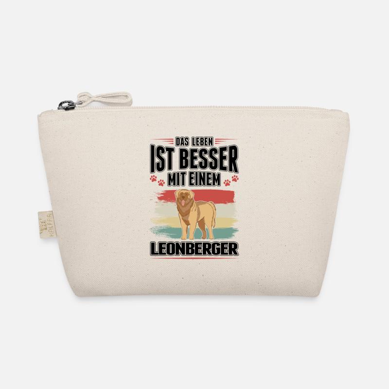 Das Leben ist besser mit einem Leonberger - Bio-Täschchen - Natur