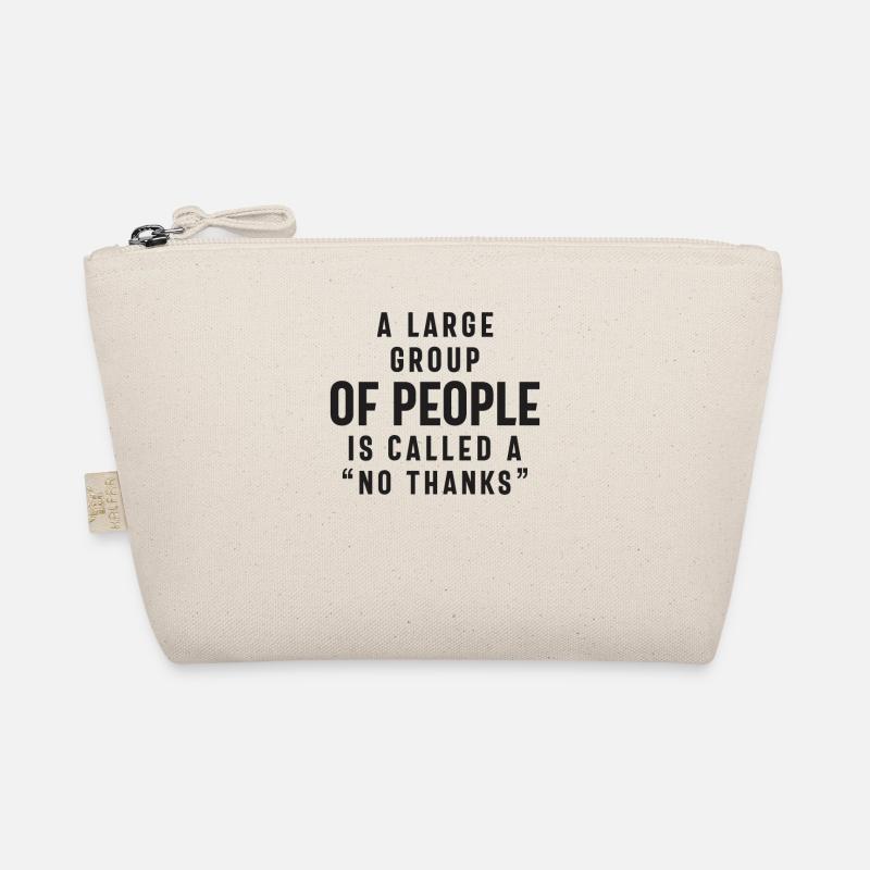 Eine große Gruppe von Menschen wird ein Nein Danke genannt Bio-Täschchen