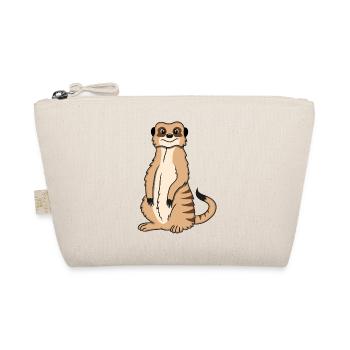 Meerkat Lover Gift Funny Animals - Organic Pouch - nature - Front
