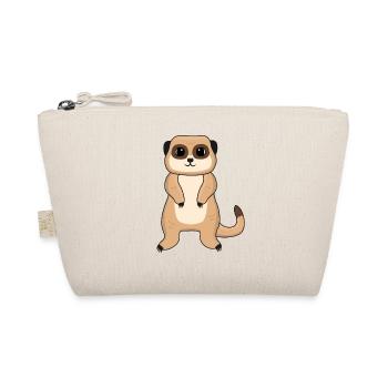 Meerkat Lover Gift Funny Animals - Organic Pouch - nature - Front