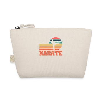 Vintage Karate Lovers Sunset Martial - Organic Pouch - nature - Front