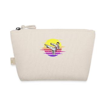 Karate Athlete Sparring Martial Arts Fighter Asia - Organic Pouch - nature - Front