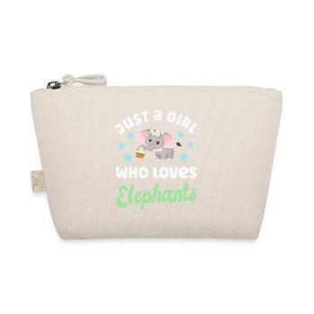Elefant Elefanten - Bio-Täschchen - Natur - Vorne