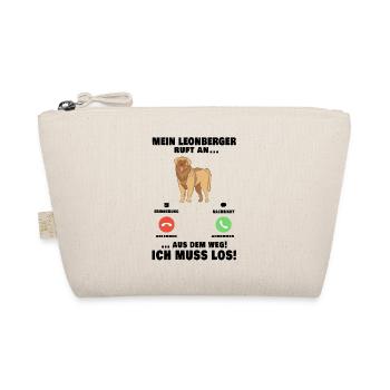 Mein Leonberger ruft an Aus dem Weg ich muss los - Bio-Täschchen - Natur - Vorne