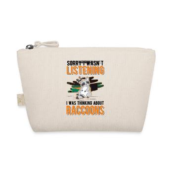 Raccoon Gift Raccoon - Organic Pouch - nature - Front