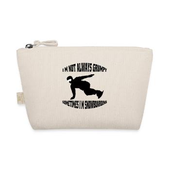Snowboard Saying Snowboarder Winter Sports - Organic Pouch - nature - Front