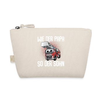 Feuerwehr Wie Der Papa So Der Sohn - Bio-Täschchen - Natur - Vorne