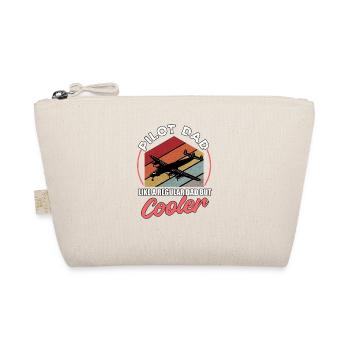 Flugzeug Pilot Fliegen Vater Cooler I Geschenk - Bio-Täschchen - Natur - Vorne