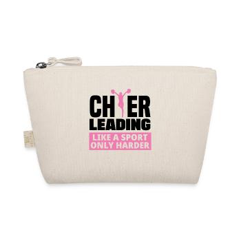 Cheerleading Like A Sport Only Harder Cheerleader - Bio-Täschchen - Natur - Vorne