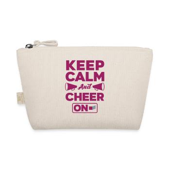 Keep Calm And Cheer On Gymnast Cheerleader Cheerle - Bio-Täschchen - Natur - Vorne