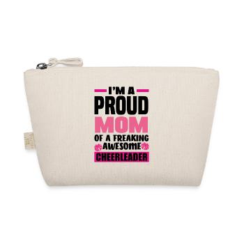 I'm A Proud Mom Of A Freaking Awesome Cheerleader - Bio-Täschchen - Natur - Vorne