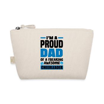 I'm A Proud Dad Of A Freaking Awesome Cheerleader - Bio-Täschchen - Natur - Vorne
