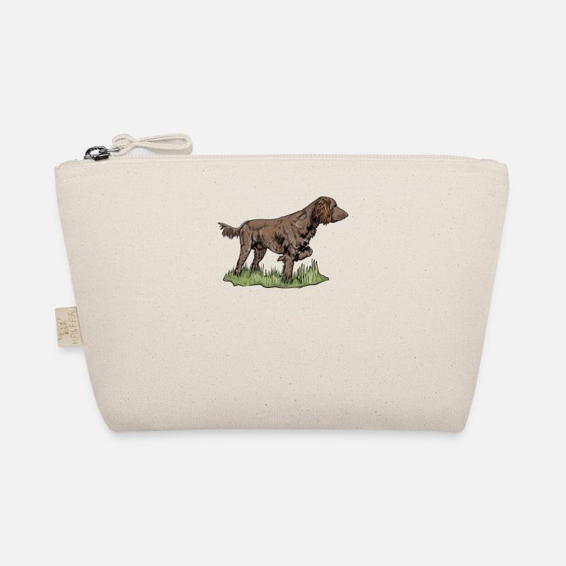 Jäger Jagd Drückjagd Deutsch Langhaar Geschenk Bio-Täschchen