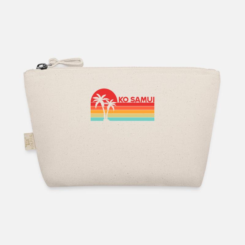 Vintage Thailand Vacation Asia Sunset Ko Samui Organic Pouch