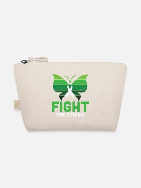 Fight The Stigma Butterfly Mental Health - Bio-Täschchen - Natur