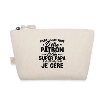 Complique D'être Un Super Papa et Patron Cadeau - Trousse biologique - nature - Devant