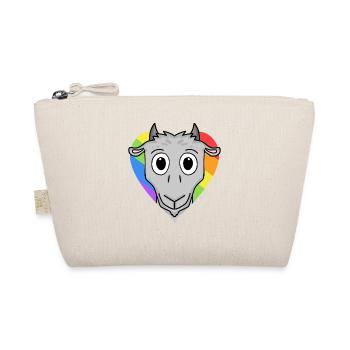 Ziege Lgbt Regenbogen Farben - Bio-Täschchen - Natur - Vorne
