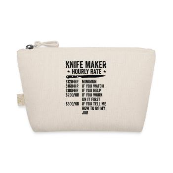 Knifemaking Knife Making Bladesmith Smithing Knife - Organic Pouch - nature - Front