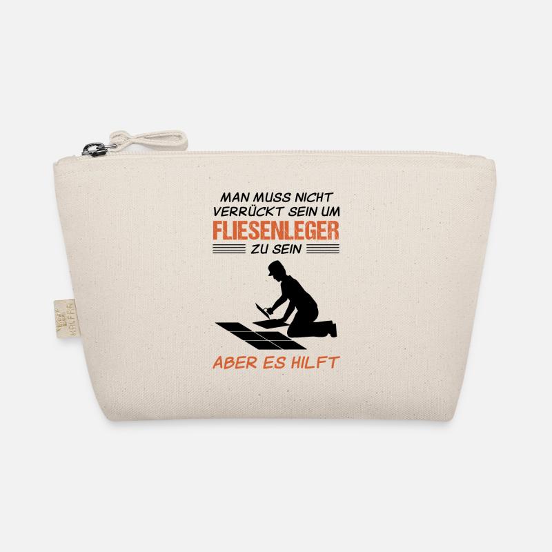 Fliesenleger Lustiger Spruch Handwerker Geschenk Bio-Täschchen