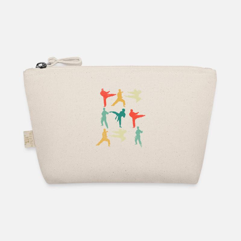Vintage Martial Arts Fun Karate Taekwondo Boxes Organic Pouch