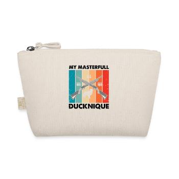 Funny Duck Hunting Design Hunters Hunting Ducks Design - Organic Pouch - nature - Front