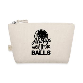 Always Wash Your Balls Golf Player Golfing Golfer - Bio-Täschchen - Natur - Vorne
