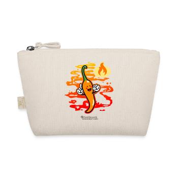 Chili Kawaii Comic Chili Pepper - Organic Pouch - nature - Front
