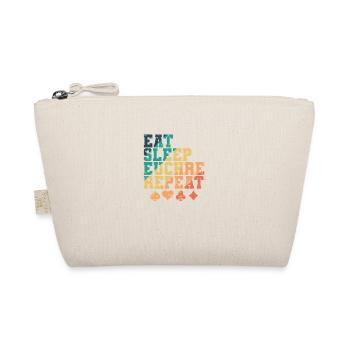 Eat Sleep Euchre Repeat Card Game Cards - Organic Pouch - nature - Front
