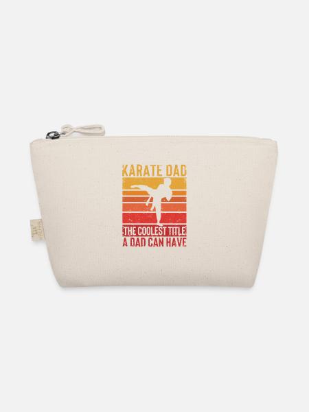 Lustiger Papa Kampfsport Daddy Lover Vatertag - Bio-Täschchen - Natur - Vorne