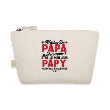 Mission papa accomplie être papy nouveau challenge - Trousse biologique - nature - Devant