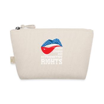 Beißende Lippe American Flag Stars Stripes Reproductioniv - Bio-Täschchen - Natur - Vorne