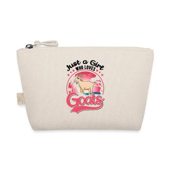 Goat Girl Goat Host Goat - Organic Pouch - nature - Front
