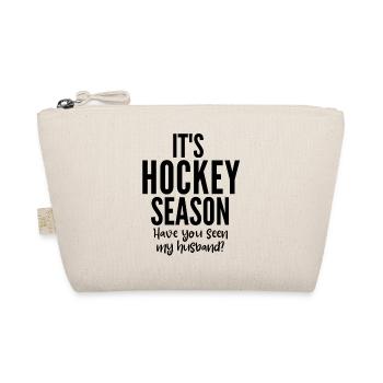 Es ist Hockey-Saison. Hast du meinen Mann gesehen? - Bio-Täschchen - Natur - Vorne