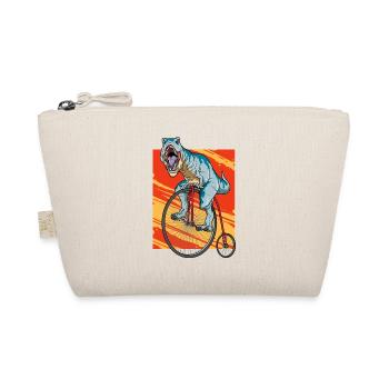 T-Rex Fahrrad Dinosaurier Hochrad Tyrannosaurus - Bio-Täschchen - Natur - Vorne