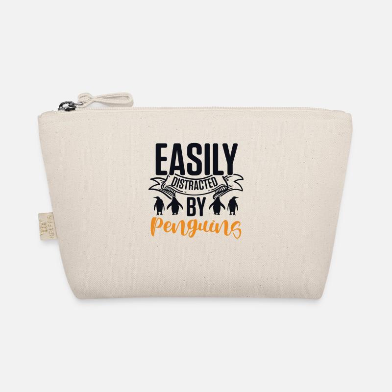 Easily distracted by Penguins King Emperor Sea Organic Pouch