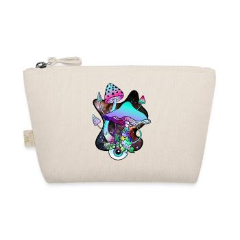 Magic Mushrooms Colorful Mushroom Art Goa Psy Trance - Organic Pouch - nature - Front