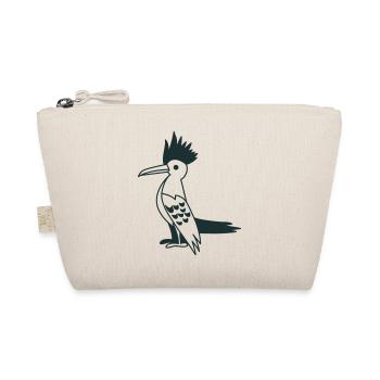 Tall woodpecker black and white - Organic Pouch - nature - Front