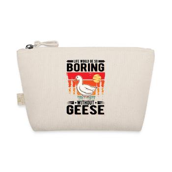 Geese Gift Goose Breeder Goose - Organic Pouch - nature - Front